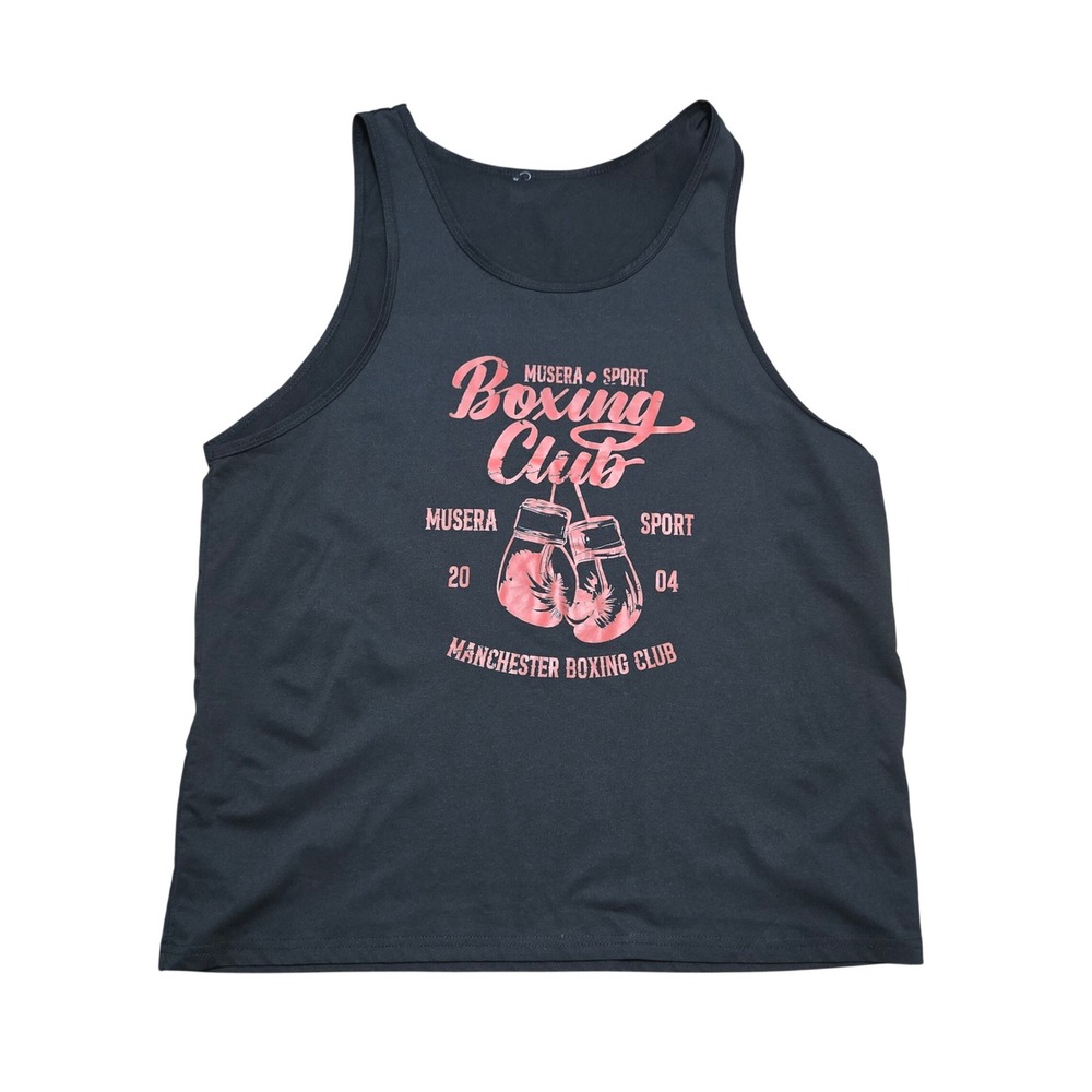 Musera Sport Manchester Boxing Club Graphic Tank Top Black Mens XL